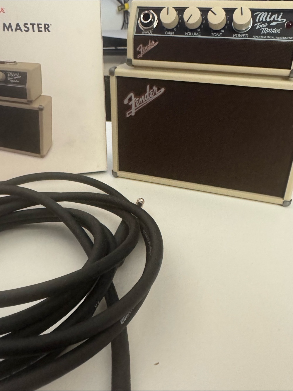 Fender Mini Tone Master Amp in Cream and Brown